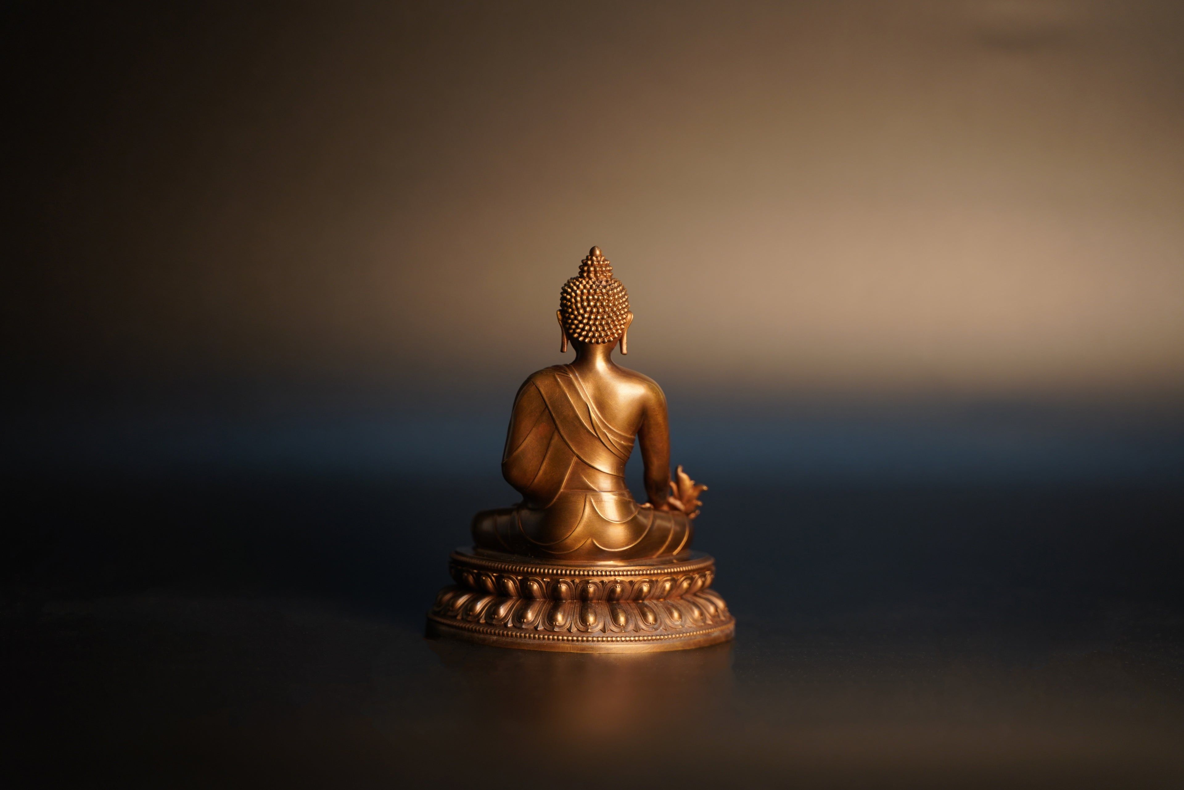 Medicine Buddha Statue - Buddha of Healing & Medicine - For Health, Longevity & Overcoming Illness - Home Altar Devotion