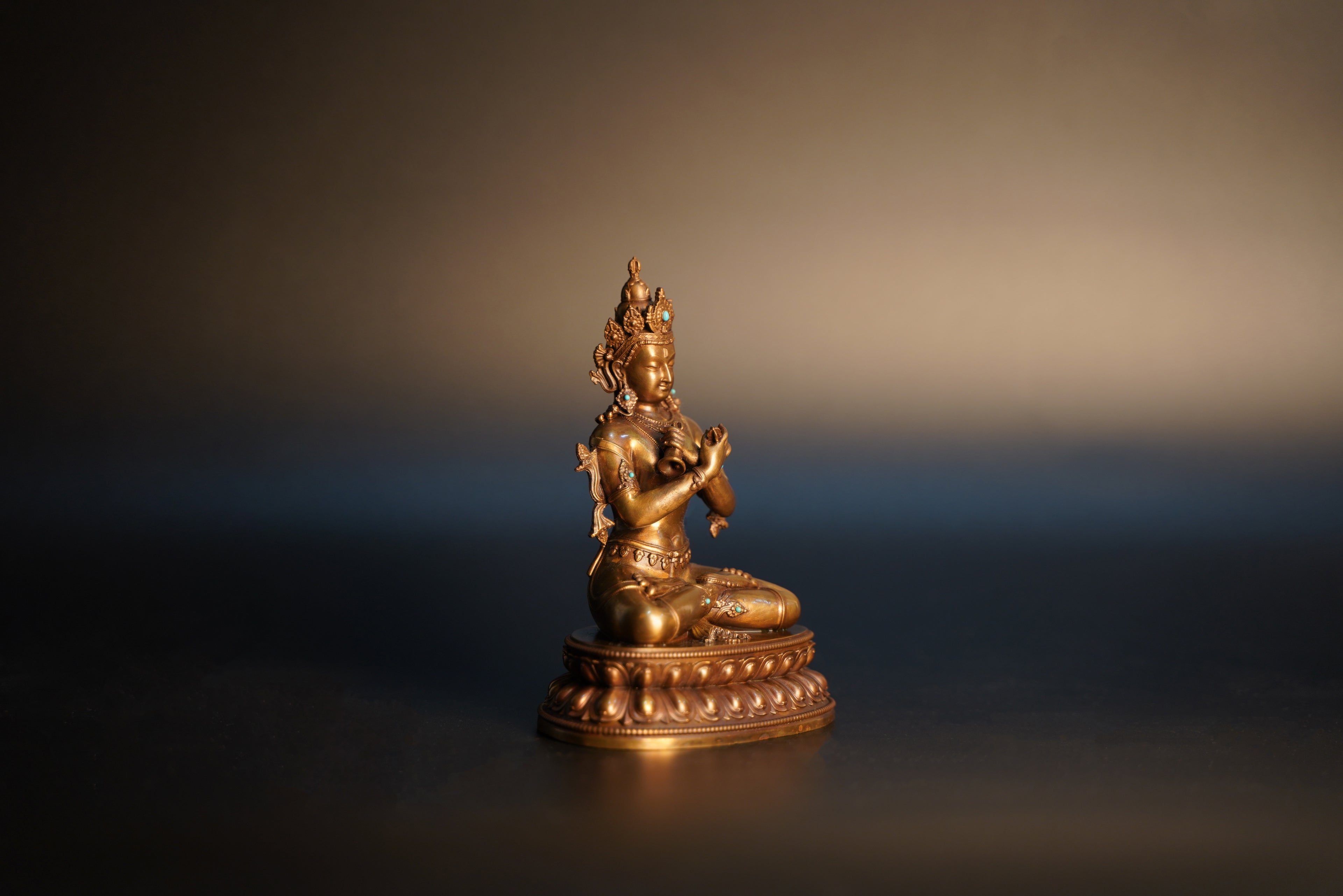 Vajradhara Statue - Primordial Buddha (Adi Buddha) - Tibetan Buddhist Dharma Protector - Handcrafted for Meditation & Altar
