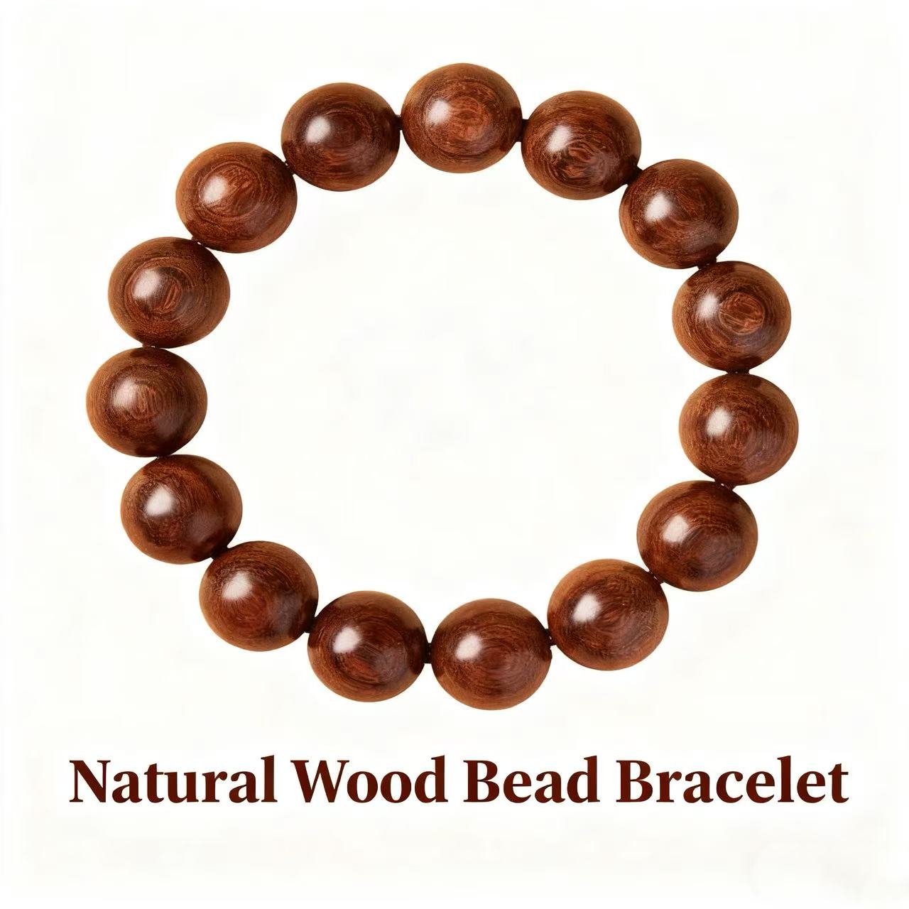 Meaningful Gift Agarwood Blessing Bracelet - Wishes for Peace, Health & Good Fortune - Zen Gift of Protection