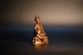 Yellow Jambhala Statue - Handcrafted Pure Brass for Wealth & Abundance - Feng Shui & Buddhist Altar
